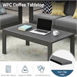 4-Piece Modern Aluminum Patio Conversation Set - 4-Seat Outdoor - Dark Gray