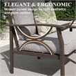 5-Piece Metal Patio Furniture Set - 5-Seat All-Weather (Khaki Frame)