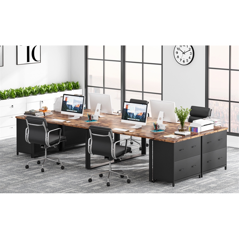2-Drawer Lateral File Cabinet/Rustic Wood Filing for Home Office/A4