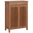 Shoe Cabinet/5-Tier Storage with Louvered Doors and Drawer/Freestanding