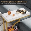 Premium C-Shaped Sofa Side Table/23.6