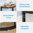 Slim Half Moon 2-Tier Semi-Circle End Table/19.69