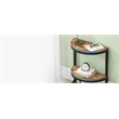 Slim Half Moon 2-Tier Semi-Circle End Table/19.69