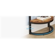 Slim Half Moon 2-Tier Semi-Circle End Table/19.69
