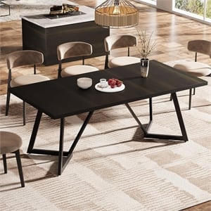 71&quot Large Dining Table for 6-8 People/Modern Rectangular Kitchen & Dinner