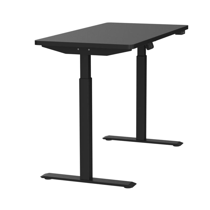 Electric Height Adjustable Desk Home Office Particle Board Desk - Black