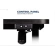 Electric Height Adjustable Desk Home Office Particle Board Desk - Black