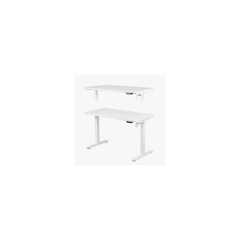 Electric Height Adjustable Desk Home Office Particle Board Desk - White