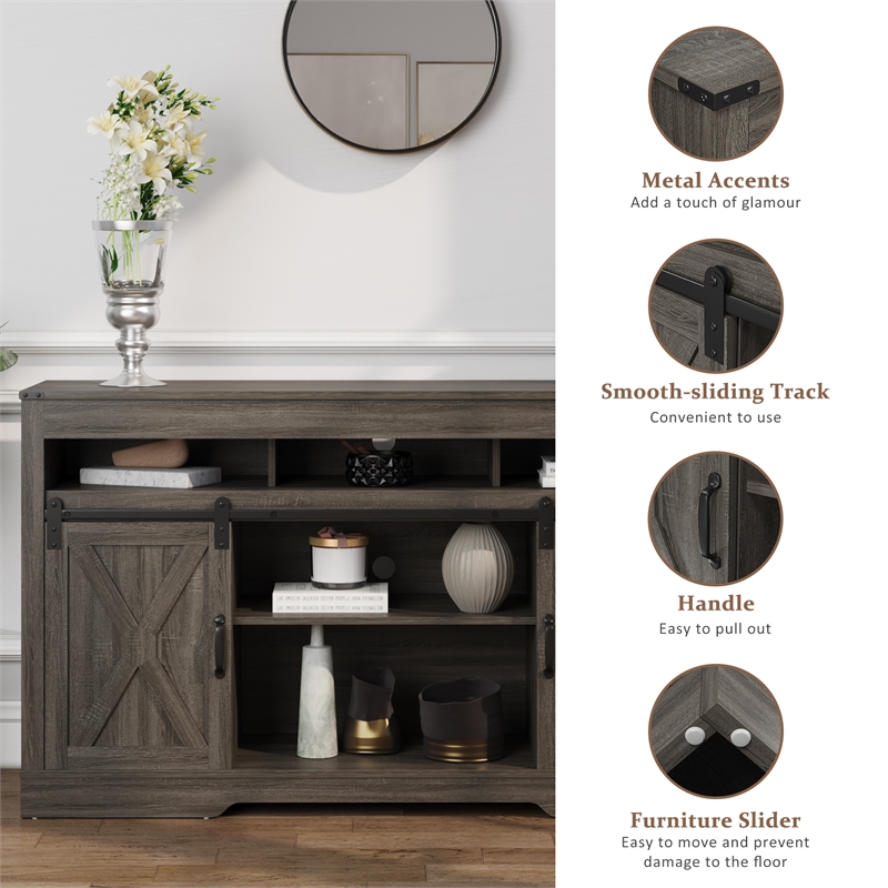 Moootto 2-Door Engineered Wood TV Stand for TVs up to 70