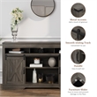 Moootto 2-Door Engineered Wood TV Stand for TVs up to 70