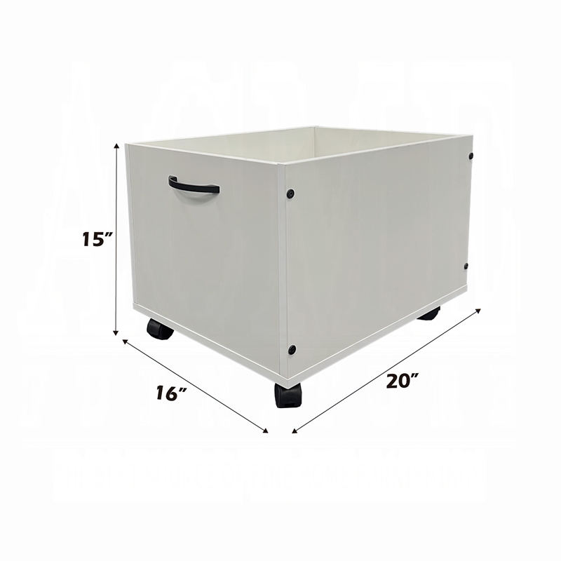 2-Piece Toy Boxes in White Finish