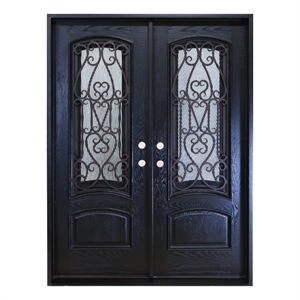 KaMic 60 x 80&quot In Swing Left-Hand Polyurethane Exterior Door in Espresso