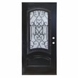 KaMic Polyurethane Swing Exterior Door with Right-Hand in Espresso