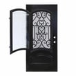 KaMic Polyurethane Swing Exterior Door with Right-Hand in Espresso