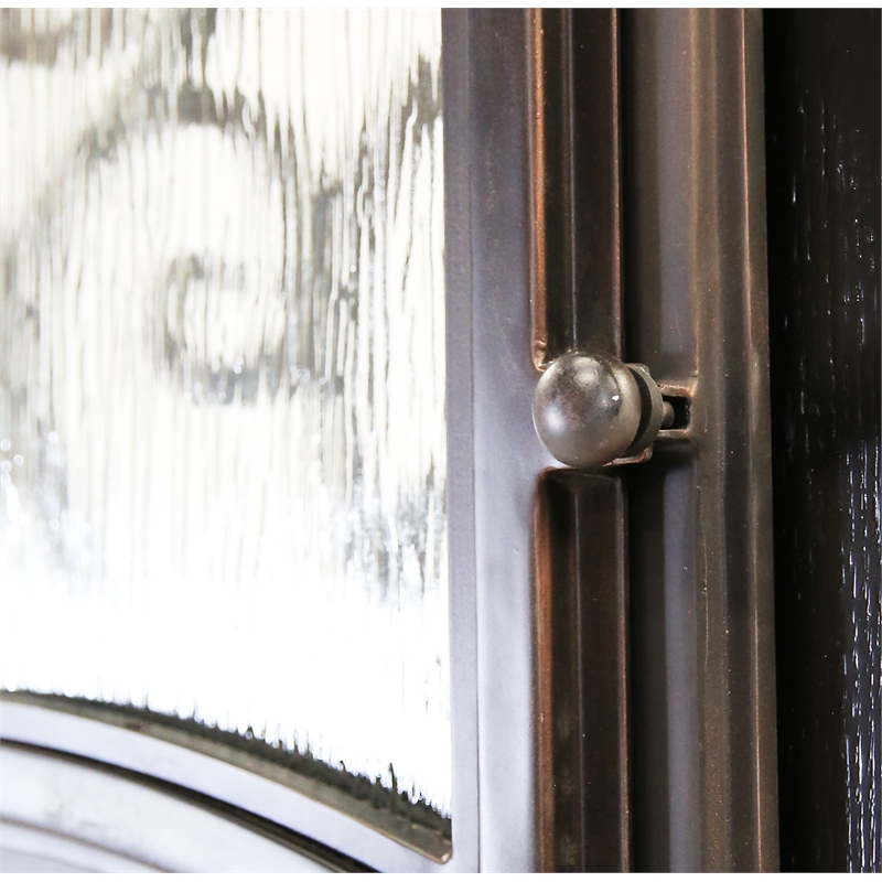 KaMic Polyurethane Swing Exterior Door with Right-Hand in Espresso