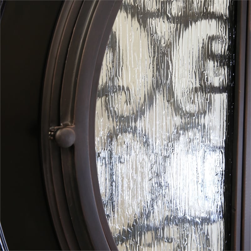 KaMic Polyurethane Swing Exterior Door with Left-Hand Double Inward in Espresso