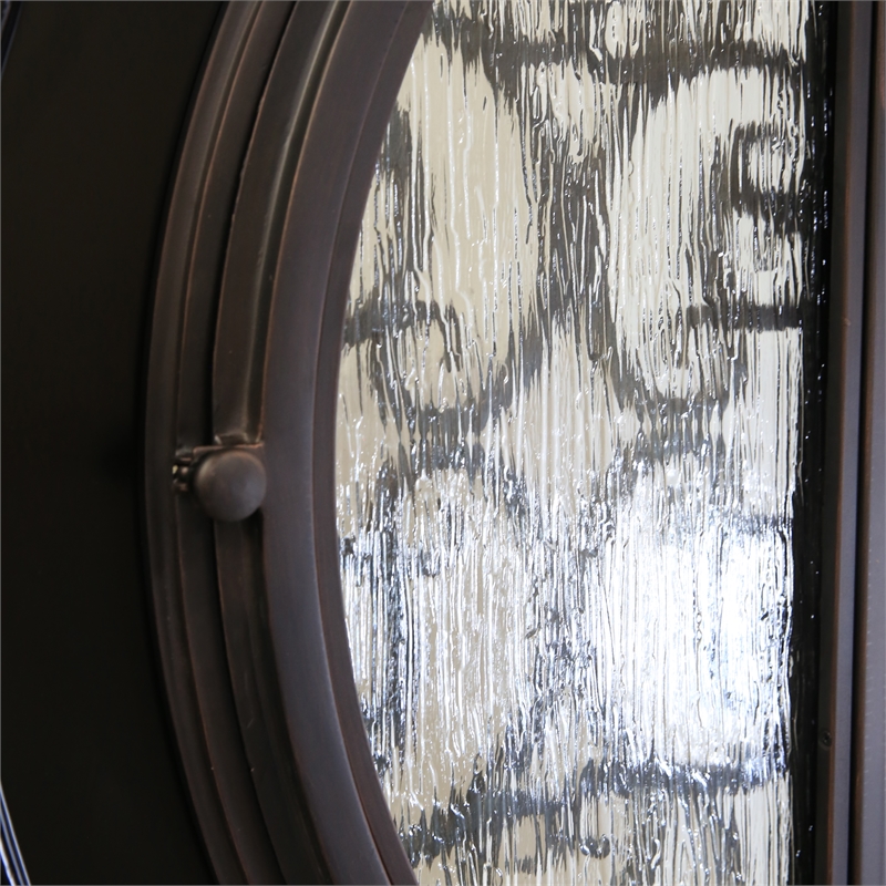 KaMic Polyurethane Swing Exterior Door with Right-Hand Double Inward in Espresso