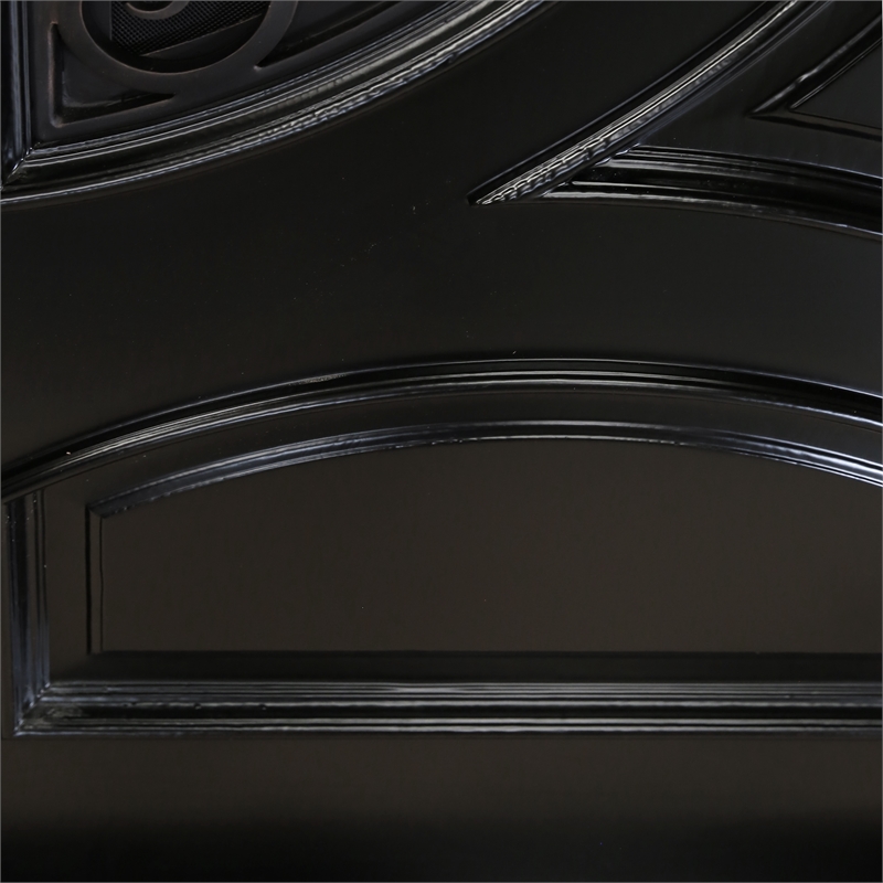 KaMic Polyurethane Swing Exterior Door with Right-Hand Double Inward in Espresso
