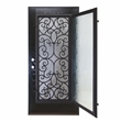 KaMic Polyurethane Swing Exterior Door with Left-Hand Single Inward in Espresso