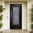 KaMic Polyurethane Swing Door with Right-Hand Double Inward in Espresso