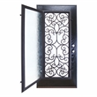 KaMic Polyurethane Swing Door with Right-Hand Double Inward in Espresso