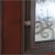 KaMic Polyurethane Swing Door with Right-Hand Double Inward in Dark Walnut