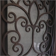 KaMic Polyurethane Swing Door with Left-Hand Double Inward in Dark Walnut