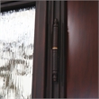 KaMic Polyurethane Swing Door with Left-Hand Double Inward in Dark Walnut