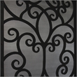 KaMic Polyurethane Swing Door with Left-Hand Double Inward in Dark Walnut