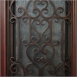 KaMic Polyurethane Swing Door with Left-Hand Double Inward in Dark Walnut