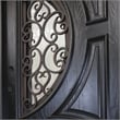 KaMic Polyurethane Swing Exterior Door with Left-Hand Double Inward in Espresso