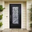 KaMic Polyurethane Swing Door with Right-Hand Single Inward in Espresso