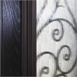 KaMic Polyurethane Swing Door with Right-Hand Single Inward in Espresso