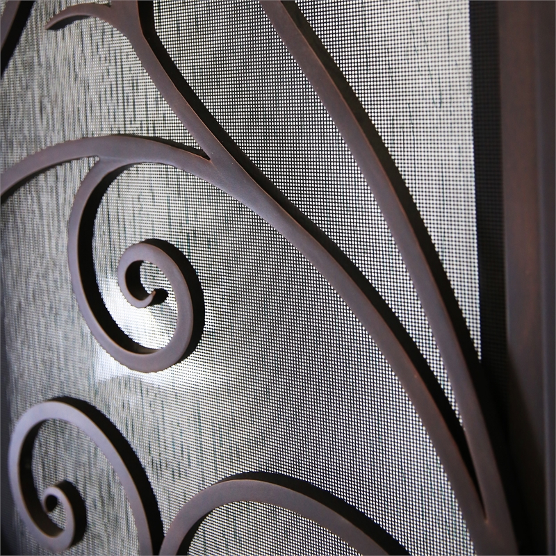 KaMic Polyurethane Swing Door with Right-Hand Single Inward in Espresso