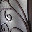 KaMic Polyurethane Swing Door with Right-Hand Single Inward in Espresso