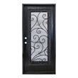 KaMic Polyurethane Swing Door with Right-Hand Single Inward in Espresso