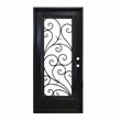 KaMic Polyurethane Swing Door with Left-Hand Single Inward in Espresso