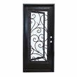 KaMic Polyurethane Swing Door with Left-Hand Single Inward in Espresso