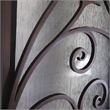 KaMic Polyurethane Swing Door with Left-Hand Single Inward in Espresso