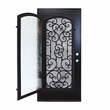 KaMic Polyurethane Swing Exterior Door with Right-Hand Single Inward in Espresso