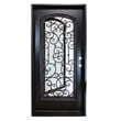 KaMic Polyurethane Swing Exterior Door with Left-Hand Single Inward in Espresso