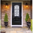 KaMic Polyurethane Swing Door with Right-Hand Single Inward in Espresso