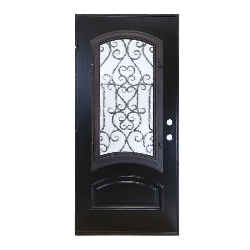 KaMic Polyurethane Swing Door with Right-Hand Single Inward in Espresso