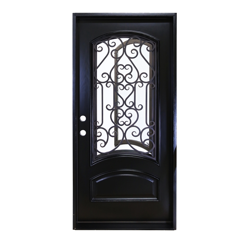 KaMic Polyurethane Swing Door with Right-Hand Single Inward in Espresso