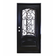 KaMic Polyurethane Swing Door with Right-Hand Single Inward in Espresso