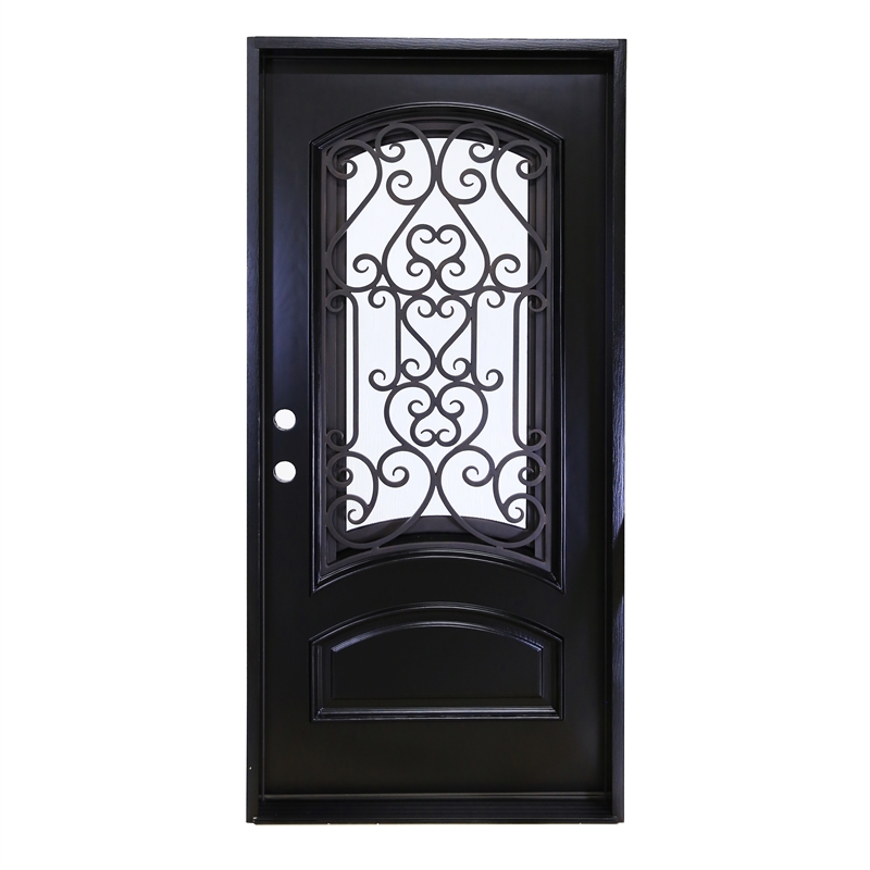 KaMic Polyurethane Swing Door with Right-Hand Single Inward in Espresso