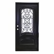 KaMic Polyurethane Swing Door with Right-Hand Single Inward in Espresso