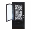 KaMic Polyurethane Swing Door with Right-Hand Single Inward in Espresso
