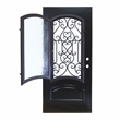 KaMic Polyurethane Swing Door with Right-Hand Single Inward in Espresso