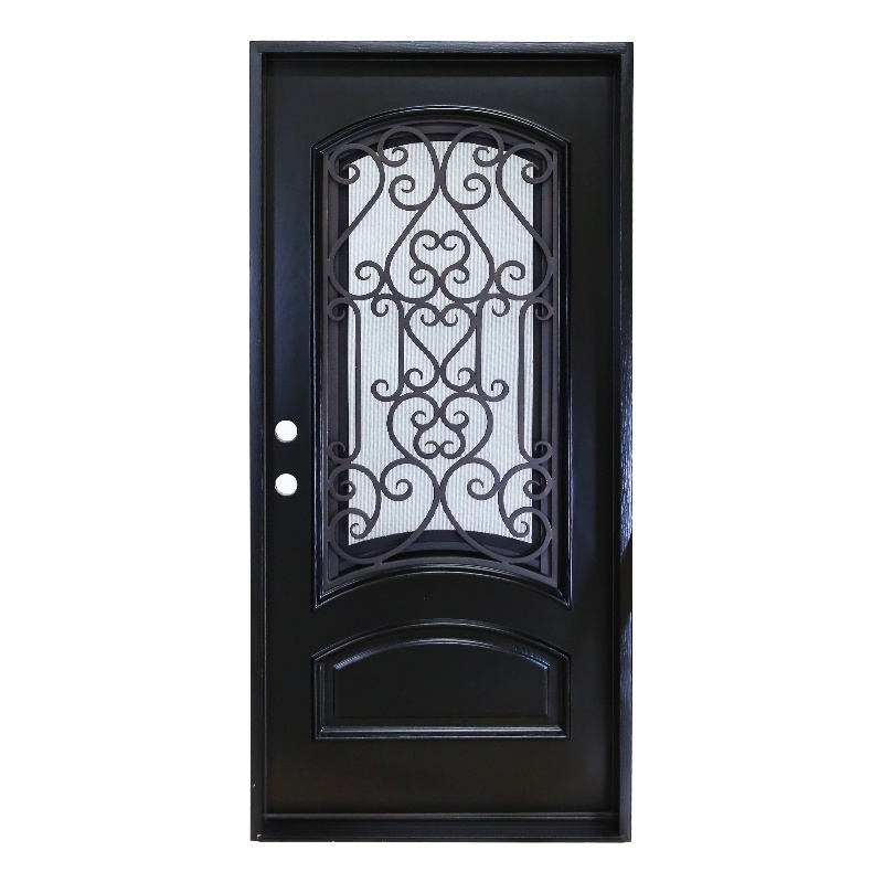 KaMic Polyurethane Swing Door with Right-Hand Single Inward in Espresso